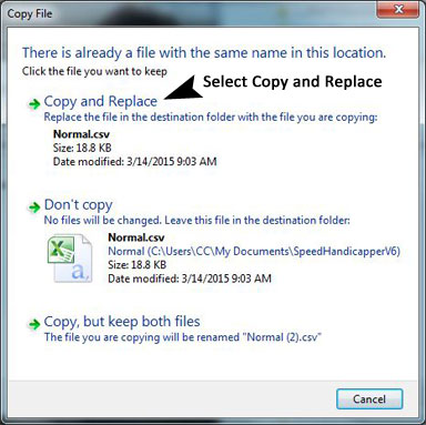 Select copy and replace