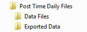 Post Time Daily folders